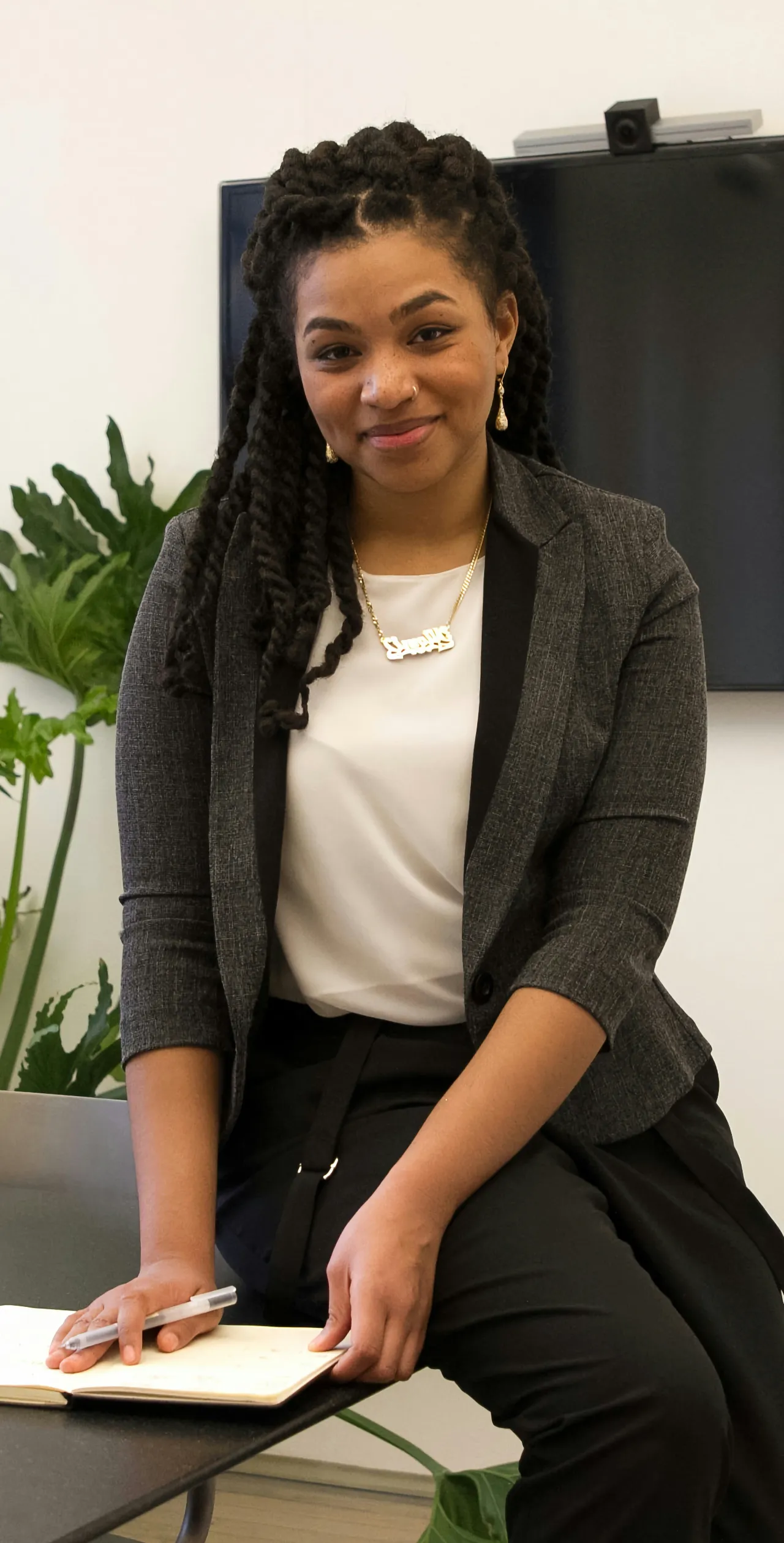 Team member working at a desk